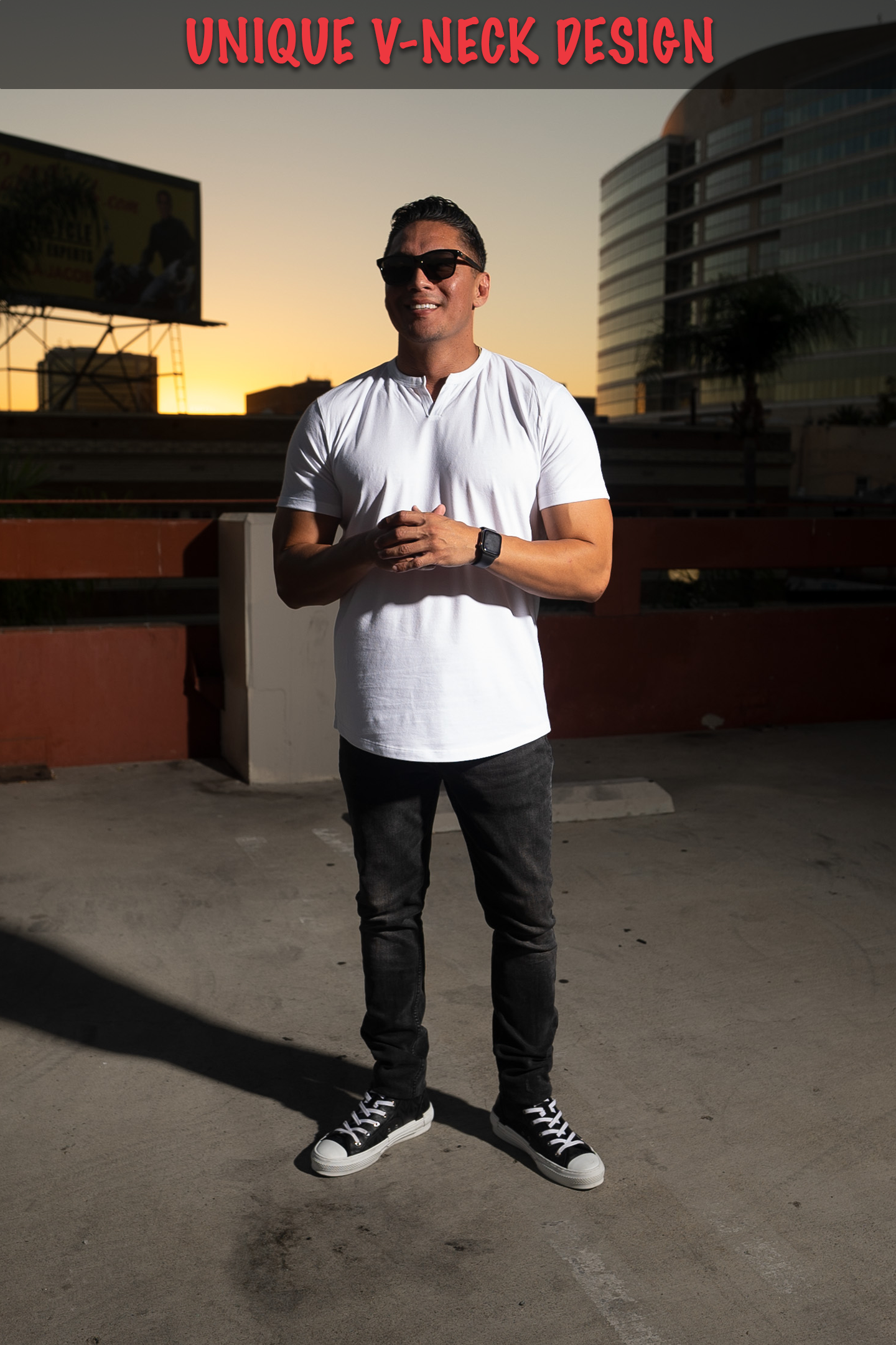 Essential V Neck Drop Cut Shirts