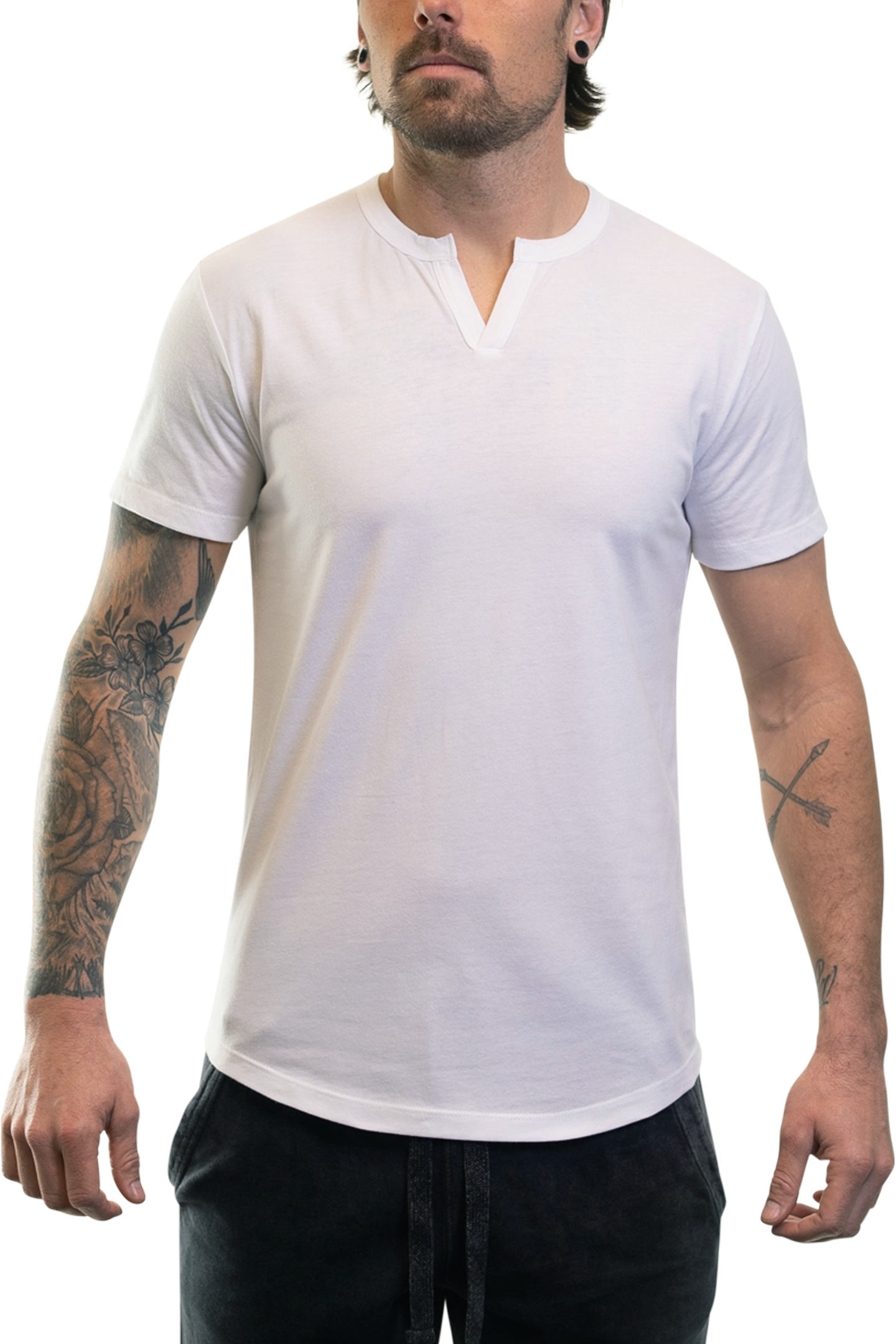 Essential V Neck Drop Cut Shirts